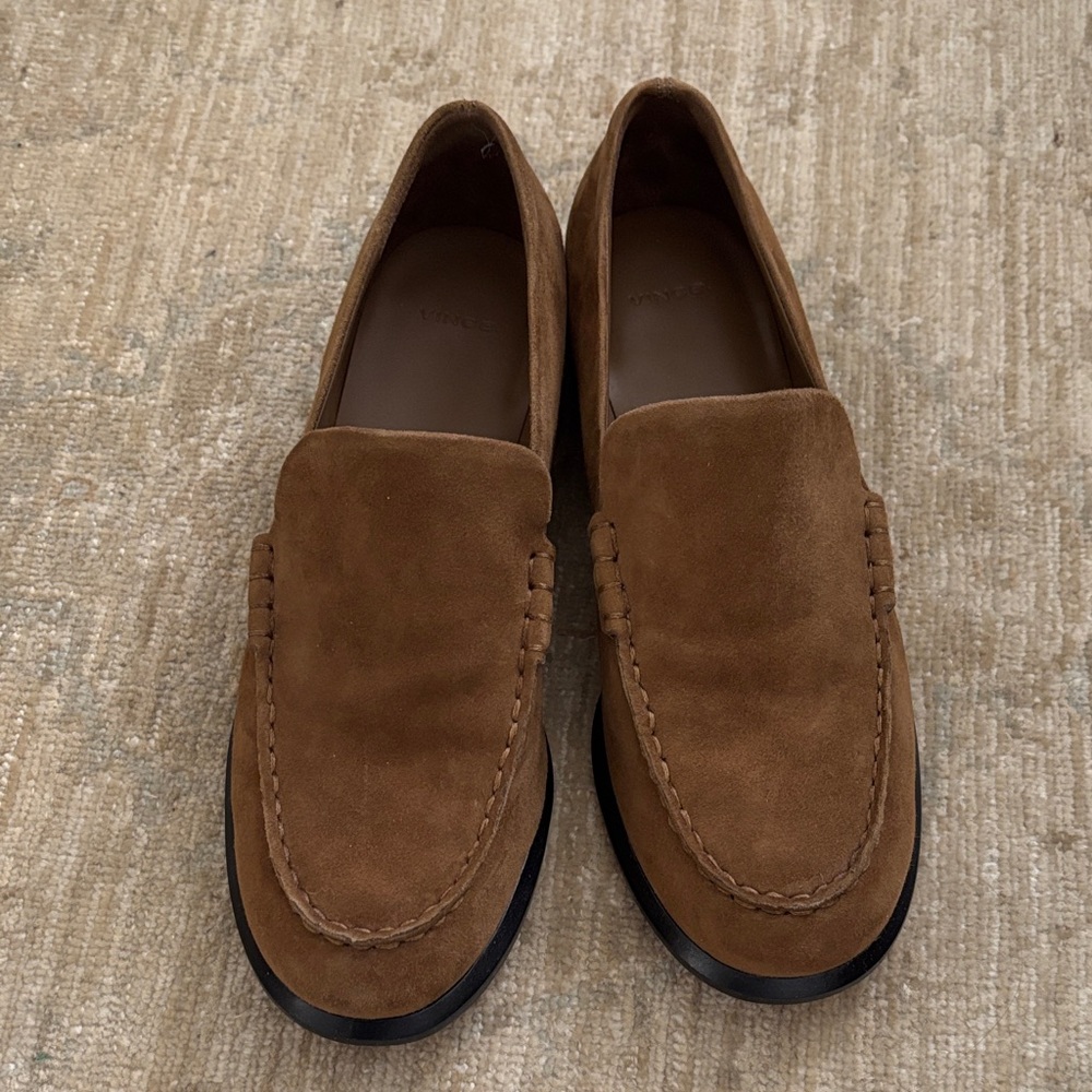 Vince Brown Suede Loafers